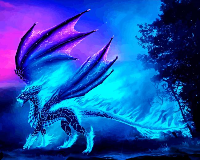 Cool Mythical Dragon Paint By Numbers