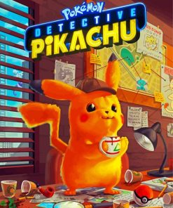 Detective Pikachu Art Paint By Numbers