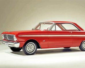 Red Ford Falcon Car Paint By Numbers