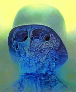 Scary Face By Zdzislaw Beksinki Paint By Numbers