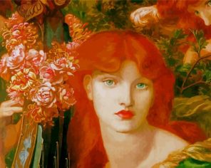 Vintages Lady Pre Raphaelites Paint By Numbers