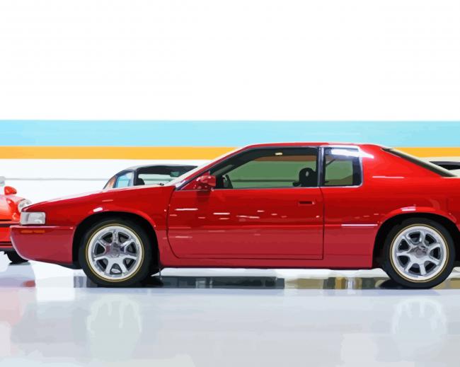 2001 Red Cadillac Car Paint By Numbers