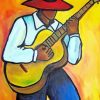 African Man Playing Guitar Art Paint By Numbers
