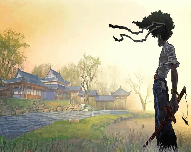 Afro Samurai Game Paint By Numbers