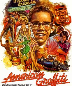 American Graffiti Poster Paint By Numbers