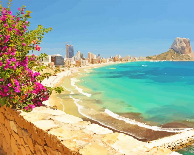 Calpe Beach View Paint By Number