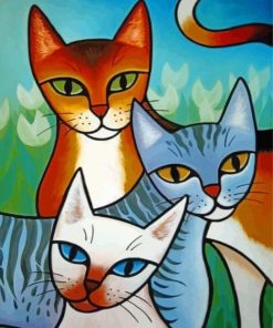Cat Abstract Paint By Numbers