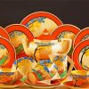 Clarice Cliff Tea Pots And Cups Paint By Numbers