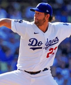 Clayton Kershaw Pitcher Paint By Numbers