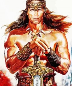 Conan The Barbarian Arnold Scharsenegger Paint By Numbers