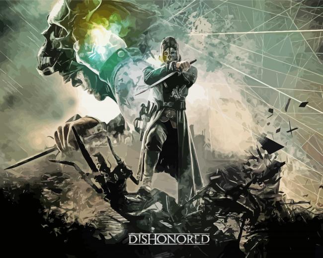 Dishonored Video Game Poster Paint By Numbers