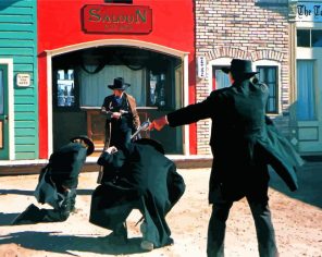 Gunfight At The Ok Corral Paint By Numbers