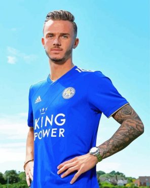 James Maddison Leicester Player Paint By Numbers