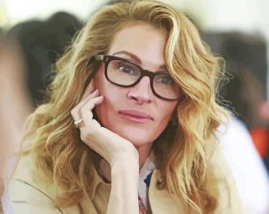Julia Roberts With Glasses Paint By Numbers