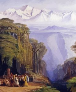 Kanchenjunga From Darjeeling By Edward Lear Paint By Numbers