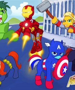Marvel Little Avengers Paint By Number