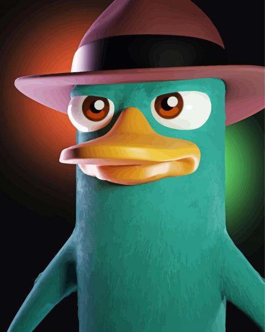 Perry The Platypus Paint By Numbers