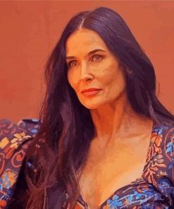 The Beautiful Demi Moore Paint By Numbers