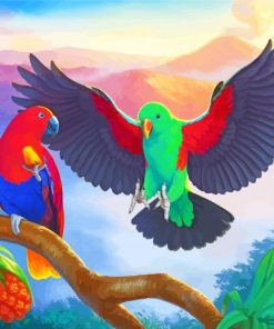 The Eclectus Parrots Paint By Numbers