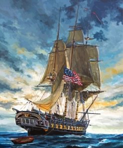 The Uss Constitution Paint By Numbers