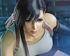 Tifa Lockhart Video Game Character Paint By Numbers
