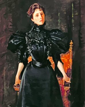 William Chase Lady In Black Paint By Number