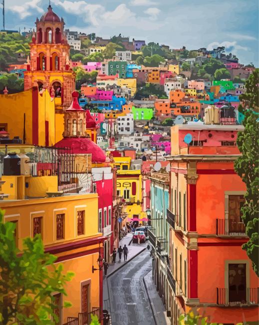 Wonderful Guanajuato México Paint By Numbers