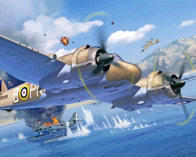 Aesthetic Bristol Beaufighter Paint By Numbers