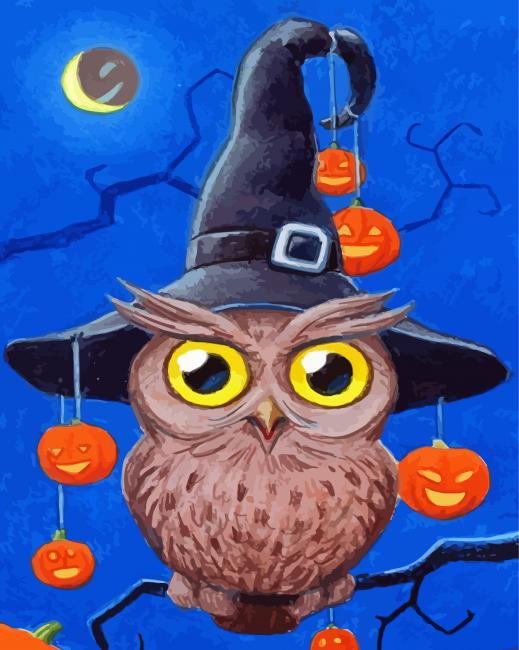 Aesthetic Witch Owl Paint By Numbers