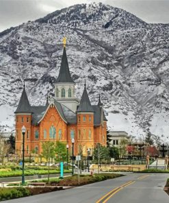 Aesthetic Provo City Temple Paint By Numbers
