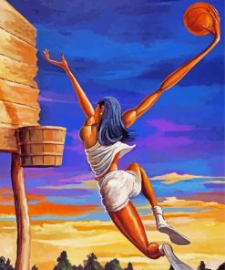 Basketball Woman Erne Barnes Paint By Numbers