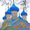 Blue Russian Onion Domes Building Paint By Numbers