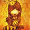 Cute Baby Queen Bee Paint By Numbers