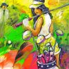 Golf Girl Art Paint By Numbers