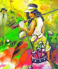 Golf Girl Art Paint By Numbers