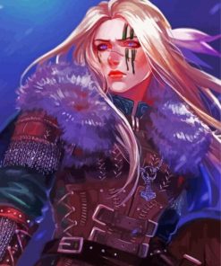 Gorgeous Norse Girl Paint By Numbers