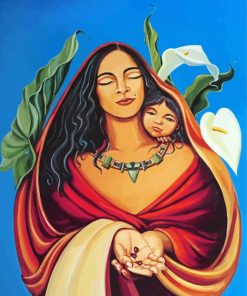 Mexican Mother And Child Paint By Numbers