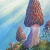 Morel Mushroom Art Paint By Numbers