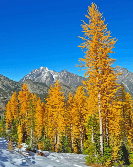 Yellow Larch Paint By Numbers