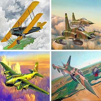 Airplanes Painting By Numbers