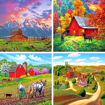 Barns Painting By Numbers