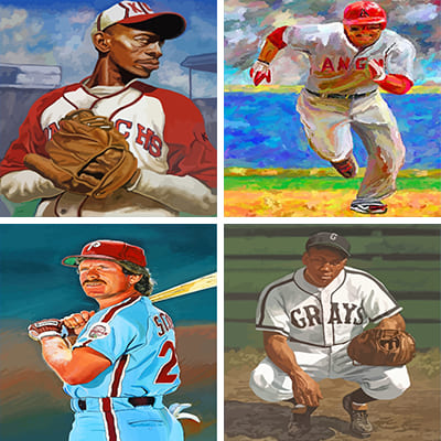Baseball Painting By Numbers