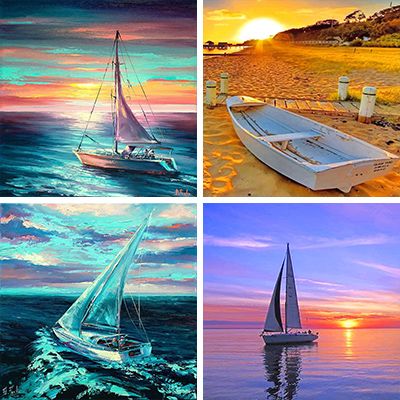 Boats Painting By Numbers