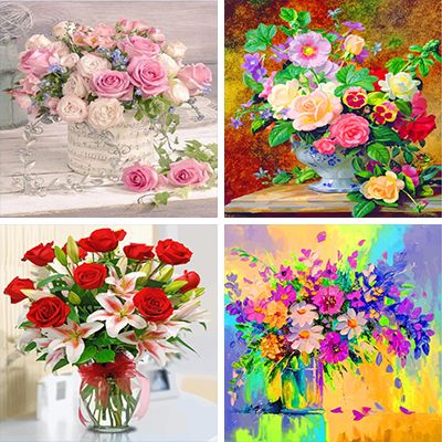 Bouquets Painting By Numbers