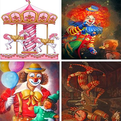 Circus Painting By Numbers