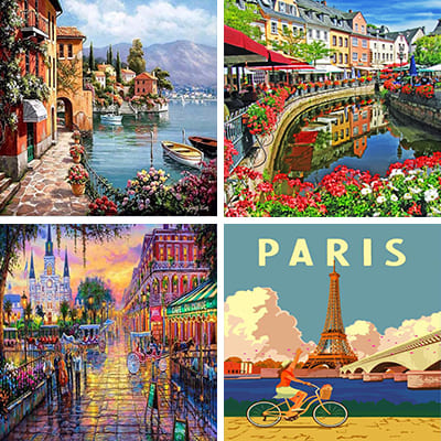 Cities Painting By Numbers