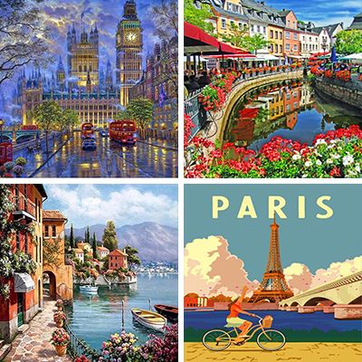 City Cities Painting By Numbers
