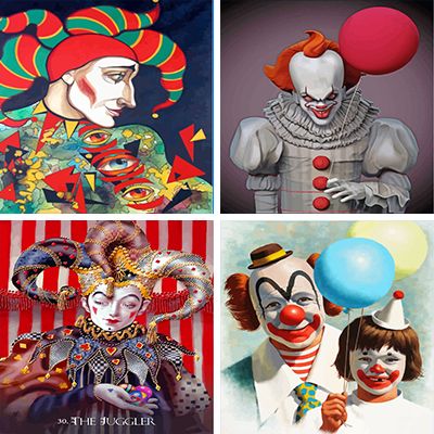 Clowns Painting By Numbers