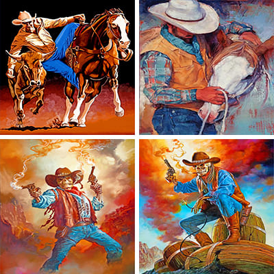 Cowboy Painting By Numbers