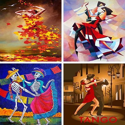 Dancers Painting By Numbers
